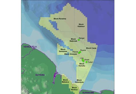 Guyana Oil Fields Map