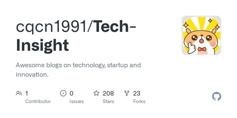 GitHub - cqcn1991/Tech-Insight: Awesome blogs on technology, startup ...