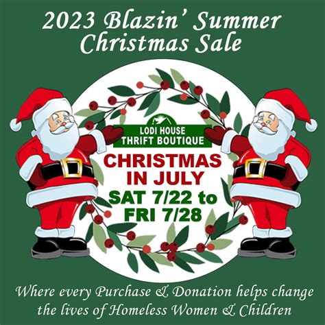 2023 Summer Christmas Sale Dates | Lodi House