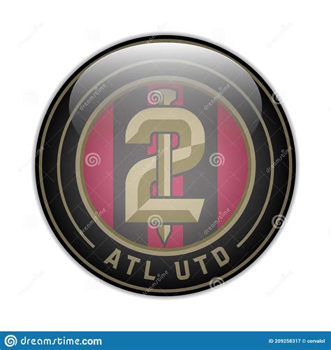 Atlanta United FC USA Football Club Vector Illustration Editorial ...