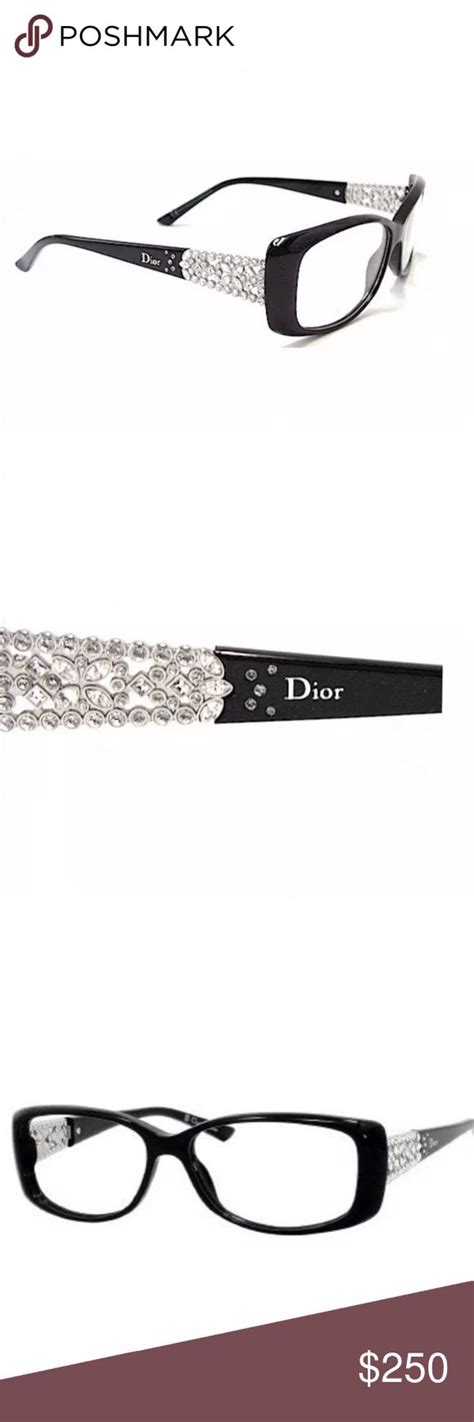 Authentic Dior Eyeglass Frames Swarovski Crystals Dior Eyeglasses Crystal Eyeglasses Fashion