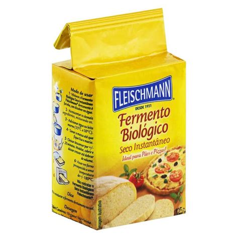 Fermento Biológico Seco Instâneo sem Glúten Sem Lactose Fleishman Pão e