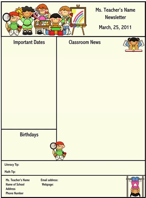 16+ Free Printable School Newsletter Templates [Word - PDF]