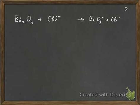 Bilanciamento Redox In Forma Ionica Youtube