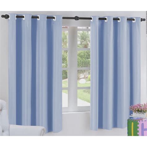 Cortina Blackout Corta Luz pvc Plástico Azul 2 80 x 1 60 para Varão