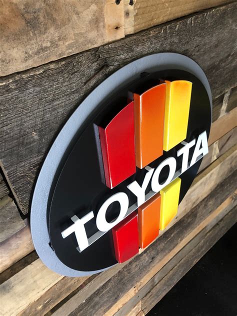 Retro Toyota Metal Art Toyota Sign 3D Toyota Sign | Etsy