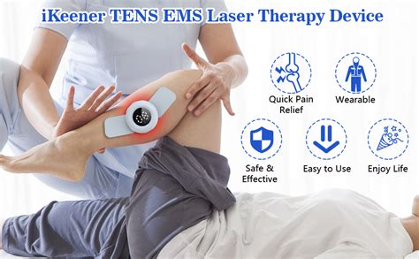 Ikeener Wireless Tens And Ems Unit Therapy For Pain Reliefrechargeable