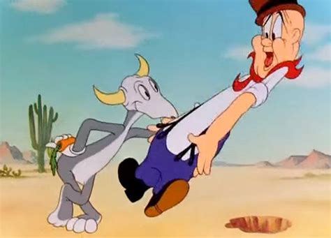 25 Bugs Bunny Wearing A Cow Skull Scares Elmer Fudd Silly The