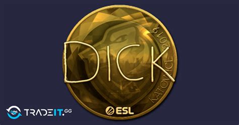 Sticker DickStacy Gold Katowice 2019 Tradeit