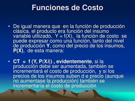 Ppt Costo De Producción Powerpoint Presentation Free Download Id