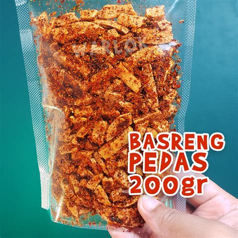 Jual Basreng Kering Pedas Daun Jeruk Berat Gr Stik Basreng Daun