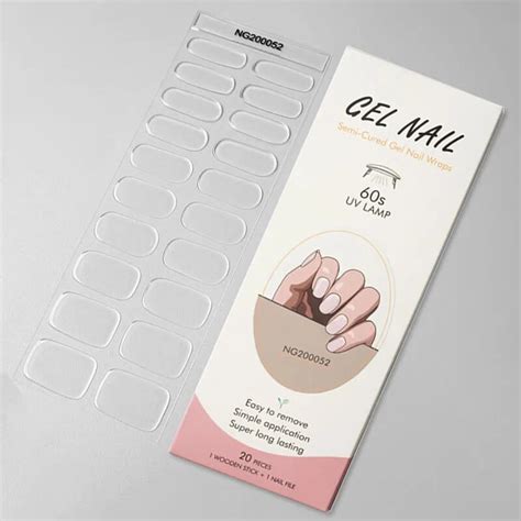 Autocollants en gel semi durci pour ongles longue durée paillettes