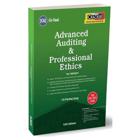 Taxmann S Advanced Auditing Professional Ethics Cracker For CA Final