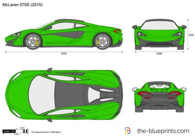 McLaren 570S Vector Drawing Aston Martin V12 Vantage Mclaren 570s