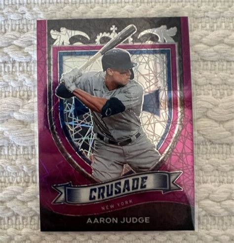 Aaron Judge Panini Chronicles Crusade Purple Velocity Prizm