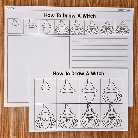 Room On The Broom Witch Directed Drawing - Simply Kinder Plus