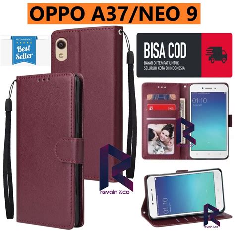 Jual Oppo A A F Neo Casing Dompet Flip Wallet Leather Standing