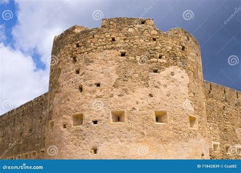 Old Koulos Fortess Crete Greece Stock Image Image Of Building