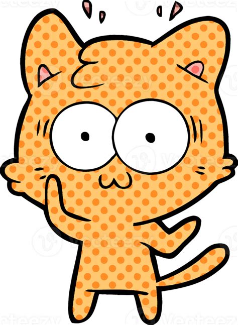 Cartoon Surprised Cat 45196937 Png