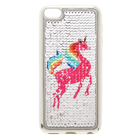 Rainbow Unicorn Reverse Sequin Ipod® Touch Case Claires Us