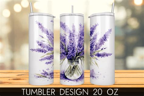 Lavender Tumbler Wrap Sublimation Graphic By Mragjaza Creative Fabrica