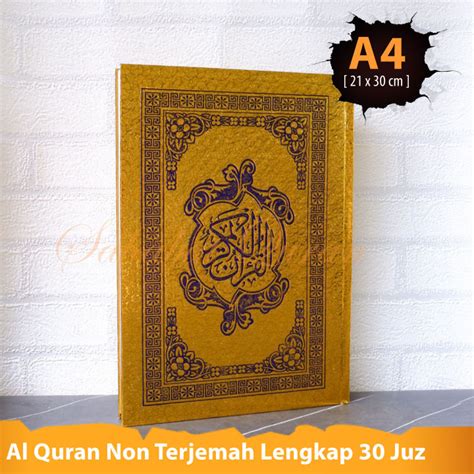 Cod Al Quran Cover Emas A Alquran Non Terjemah Termurah Ayat Pojok