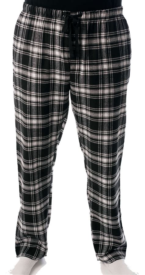 Followme Mens Checked Flannel Pajama Pants Lounge And Sleep Bottoms