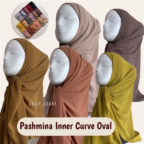 Jual Pashmina Inner Curve Oval Ceruty Babydoll Hijab Malay Shopee