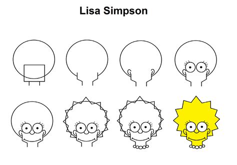 How To Draw Lisa From The Simpsons