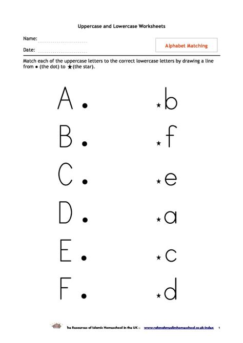 Alphabet Letter Review Worksheets