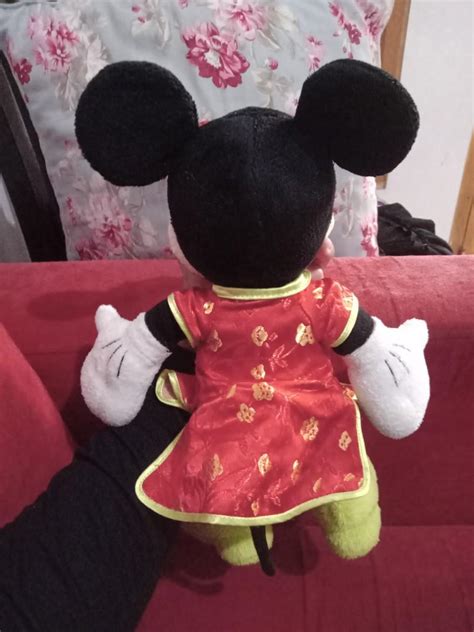 Boneka Minnie Mouse Costume Cheongsam Disneyland Toys Collectibles