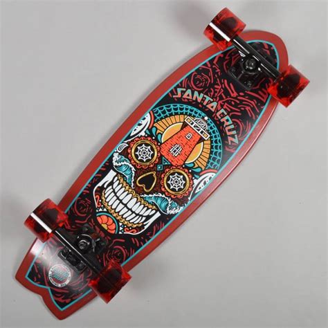 Santa Cruz Skateboards Land Shark Sugar Skull Complete Cruzer