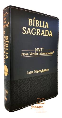 B Blia Sagrada Nvi Letra Hiper Gigante Luxo Preto Mercadolivre