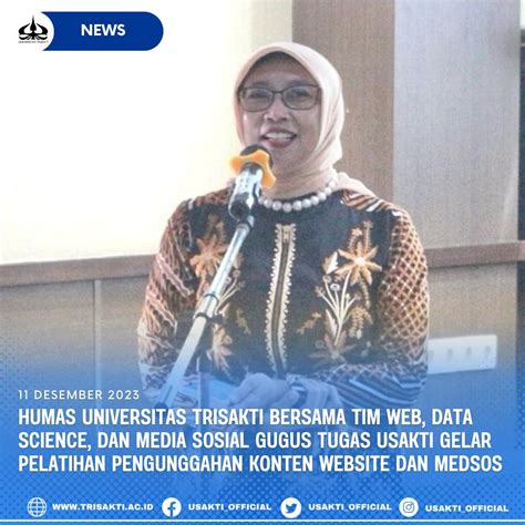 Humas Universitas Trisakti Bersama Tim Web Data Science Dan Media