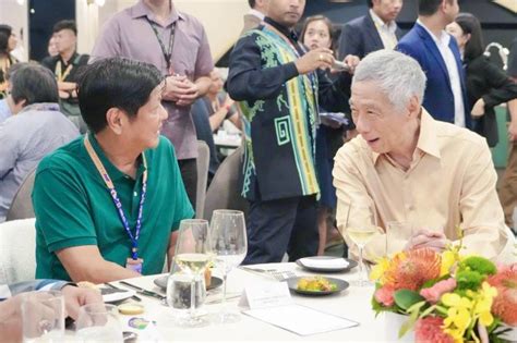 Marcos Singapore PM Meet At F1 Race ABS CBN News