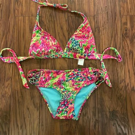 Hobie Swim Nwot Hobie Bikini Set Multicolored Size S Never Worn Got As A Gift Poshmark