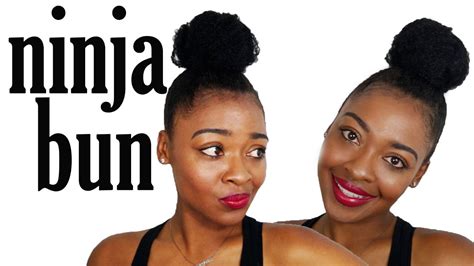 Top Knot Ninja Bun Natural Hairstyles For Black Women YouTube