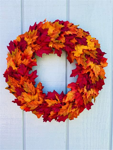 Fall Maple Wreath Autumn Wreath Fall Leaf Wreath Fall Etsy