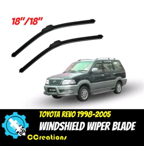 TOYOTA REVO 1998 2005 FRAMELESS BANANA TYPE CAR WIPER BLADE Lazada PH