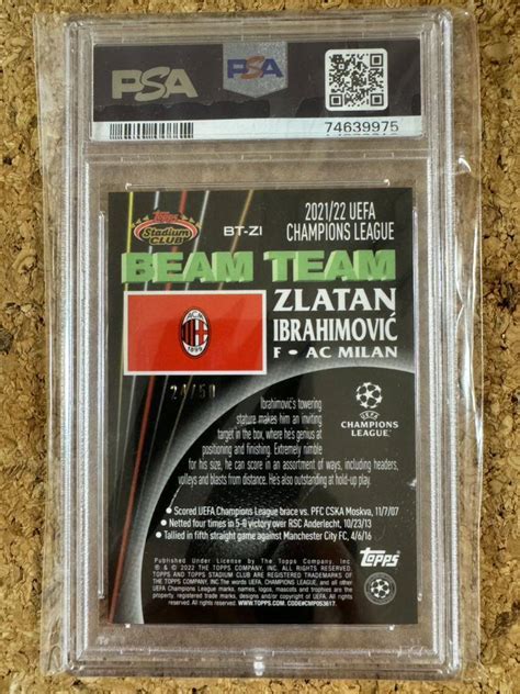 Topps Stadium Club Ucl Zi Zlatan Ibrahimovic