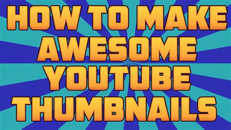 How To Make Awesome Youtube Thumbnails Photoshop Tutorial Youtube