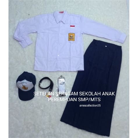 Jual Setelan Seragam Sekolah Smp Perempuan Lengan Panjang Baju Terbaru