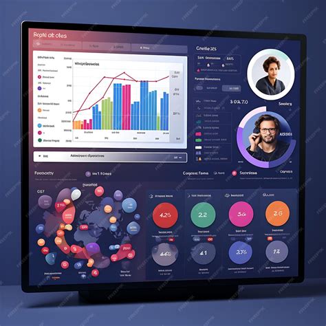 Premium Ai Image Web Dashboard Social Analytics Social Media