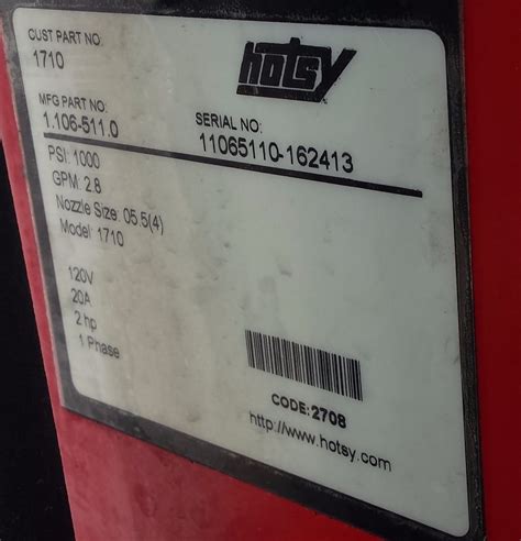 Help With Finding The Correct Hotsy Manual And Parts Hotsy Online