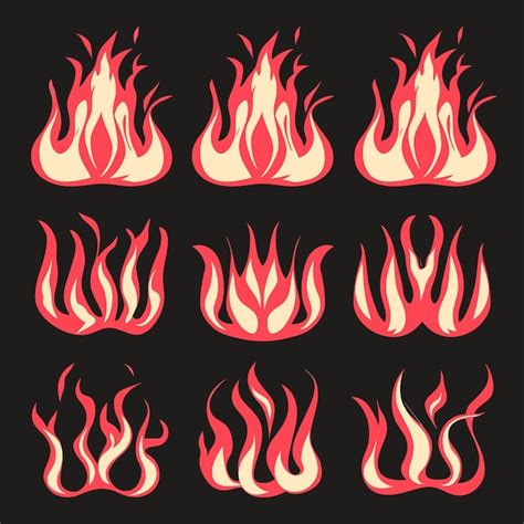 Premium Vector Flame Illustrations For Modern Designs And Tshirts