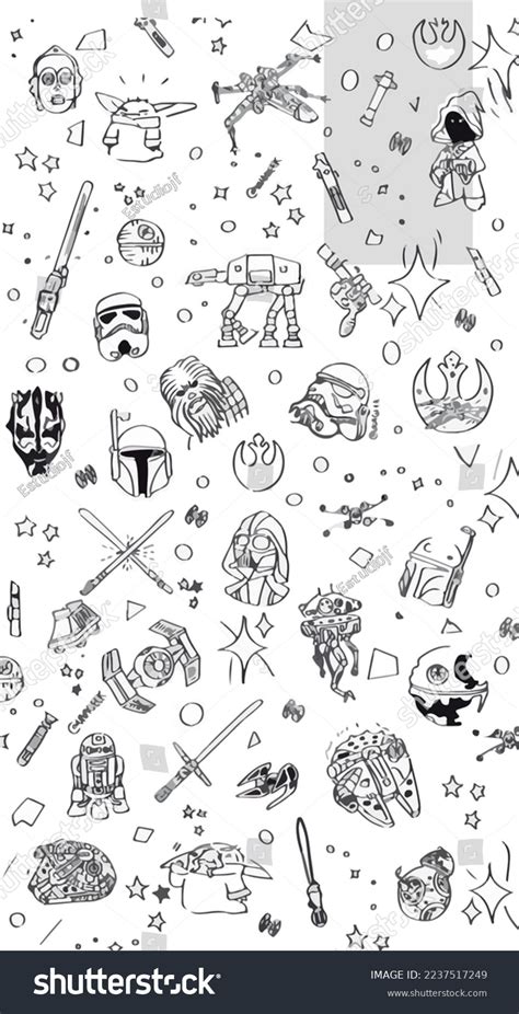 Paper Star Wars Edition Vector Stock Vector Royalty Free 2237517249