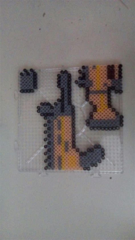 Fortnite Scar Hama Beads Perler Bead Art Fortnite Perler Beads