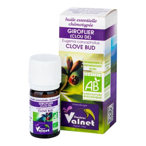 Essential Oil Clove Bud Organic 5 Ml DOCTEUR VALNET CountryLife Bio