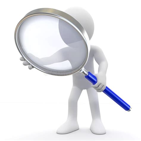 Man With Magnifying Glass Stock Illustration Illustration Of Human