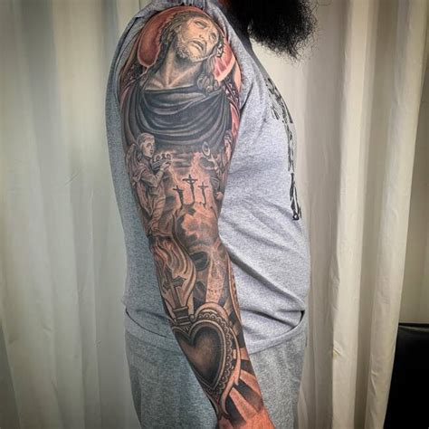 Awesome Christian Sleeve Tattoos